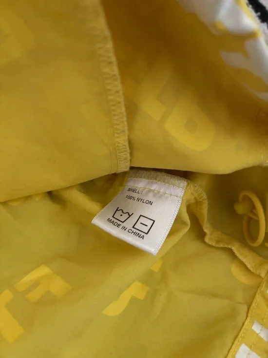 FTP Yellow All-Over Logo Hooded Pullover - Picture 4 of 4